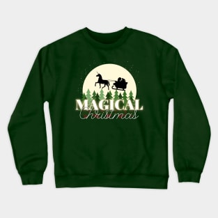 Magical Christas With Unicorns Crewneck Sweatshirt